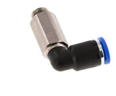 Codo de 90 grados de 8mm x G1/8'' con rosca macho latón/PA 66 NBR de manguito largo giratorio [2 piezas]