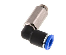 Codo de 90 grados de 8mm x G1/8'' con rosca macho latón/PA 66 NBR de manguito largo giratorio [2 piezas]