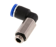 Codo de 90 grados de 8mm x G1/8'' con rosca macho latón/PA 66 NBR de manguito largo giratorio [2 piezas]