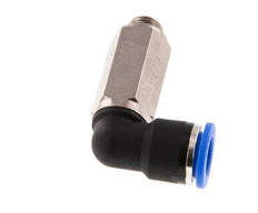 Codo de 90 grados 10mm x G1/8'' con rosca macho Latón/PA 66 NBR Manguito largo giratorio [2 piezas]