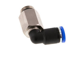 Codo de 90 grados 8mm x G1/4'' con rosca macho Latón/PA 66 NBR Manguito largo giratorio [2 piezas]