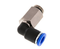 Codo de 90 grados 8mm x G1/4'' con rosca macho Latón/PA 66 NBR Manguito largo giratorio [2 piezas]