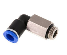 Codo de 90 grados 8mm x G1/4'' con rosca macho Latón/PA 66 NBR Manguito largo giratorio [2 piezas]
