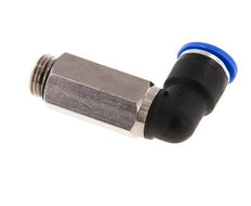 Codo de 90 grados 10mm x G1/4'' con rosca macho Latón/PA 66 NBR Manguito largo giratorio [2 piezas]