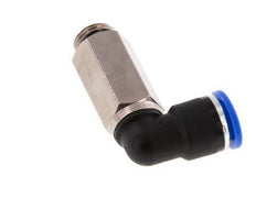 Codo de 90 grados 10mm x G1/4'' con rosca macho Latón/PA 66 NBR Manguito largo giratorio [2 piezas]