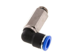 Codo de 90 grados 10mm x G1/4'' con rosca macho Latón/PA 66 NBR Manguito largo giratorio [2 piezas]