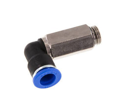 Codo de 90 grados 10mm x G1/4'' con rosca macho Latón/PA 66 NBR Manguito largo giratorio [2 piezas]