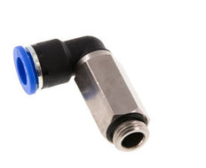 Codo de 90 grados 10mm x G1/4'' con rosca macho Latón/PA 66 NBR Manguito largo giratorio [2 piezas]