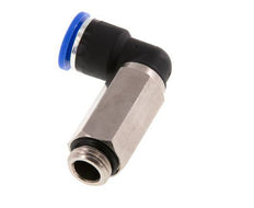 Codo de 90 grados 10mm x G1/4'' con rosca macho Latón/PA 66 NBR Manguito largo giratorio [2 piezas]