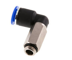 Racor de 12mm x G1/4'' 90deg con rosca macho Latón/PA 66 NBR de manguito largo giratorio