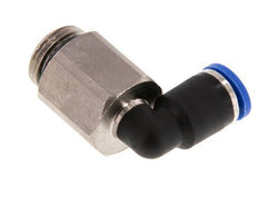 Codo de 90 grados 8mm x G3/8'' con rosca macho Latón/PA 66 NBR Manguito largo giratorio [2 piezas]