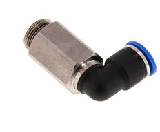 Codo de 90 grados de 10mm x G3/8'' con rosca macho Latón/PA 66 NBR de manguito largo giratorio [2 piezas]
