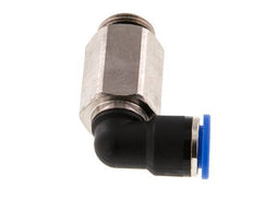 Codo de 90 grados de 10mm x G3/8'' con rosca macho Latón/PA 66 NBR de manguito largo giratorio [2 piezas]