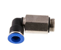 Codo de 90 grados de 10mm x G3/8'' con rosca macho Latón/PA 66 NBR de manguito largo giratorio [2 piezas]