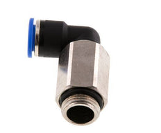 Codo de 90 grados de 10mm x G3/8'' con rosca macho Latón/PA 66 NBR de manguito largo giratorio [2 piezas]