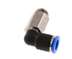 Racor de 12mm x G3/8'' 90deg con rosca macho Latón/PA 66 NBR de manguito largo giratorio