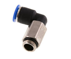 Racor de 12mm x G3/8'' 90deg con rosca macho Latón/PA 66 NBR de manguito largo giratorio
