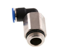 Racor rápido de 90 grados 10mm x G1/2'' con rosca macho Latón/PA 66 NBR de manguito largo giratorio