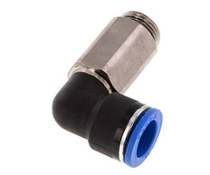 Racor a presión de 16mm x G1/2'' de 90 grados con rosca macho Latón/PA 66 NBR de manguito largo giratorio