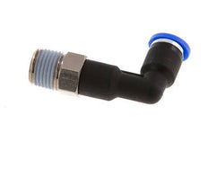 Racor de 4mm x R1/8'' 90deg con rosca macho latón/PA 66 NBR cuerpo largo giratorio [5 piezas]