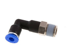 Racor de 4mm x R1/8'' 90deg con rosca macho latón/PA 66 NBR cuerpo largo giratorio [5 piezas]