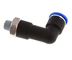 Codo de 90 grados 10mm x R1/8'' con rosca macho latón/PA 66 NBR cuerpo largo giratorio [2 piezas]