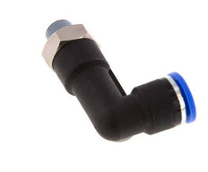 Codo de 90 grados 10mm x R1/8'' con rosca macho latón/PA 66 NBR cuerpo largo giratorio [2 piezas]
