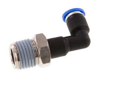 Codo de 90 grados de 4mm x R1/4'' con rosca macho latón/PA 66 NBR cuerpo largo giratorio [2 piezas]