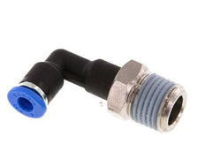 Codo de 90 grados de 4mm x R1/4'' con rosca macho latón/PA 66 NBR cuerpo largo giratorio [2 piezas]