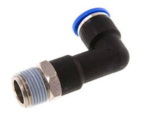 Codo de 90 grados 10mm x R3/8'' con rosca macho latón/PA 66 NBR cuerpo largo giratorio [2 piezas]