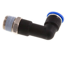 Codo de 90 grados 10mm x R3/8'' con rosca macho latón/PA 66 NBR cuerpo largo giratorio [2 piezas]