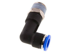 Codo de 90 grados 10mm x R3/8'' con rosca macho latón/PA 66 NBR cuerpo largo giratorio [2 piezas]