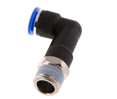 Codo de 90 grados 10mm x R3/8'' con rosca macho latón/PA 66 NBR cuerpo largo giratorio [2 piezas]