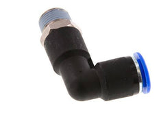 Codo de 90 grados 12mm x R3/8'' con rosca macho latón/PA 66 NBR cuerpo largo giratorio [2 piezas]