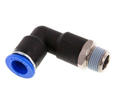 Codo de 90 grados 12mm x R3/8'' con rosca macho latón/PA 66 NBR cuerpo largo giratorio [2 piezas]