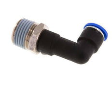 Codo de 90 grados de 10mm x R1/2'' con rosca macho latón/PA 66 NBR cuerpo largo giratorio [2 piezas]