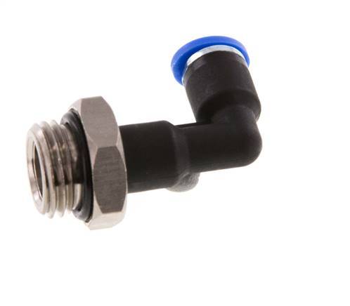 Racor de 4mm x G1/4'' 90deg con rosca macho latón/PA 66 NBR cuerpo largo giratorio [2 piezas]