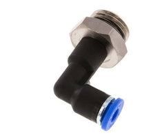 Racor de 4mm x G1/4'' 90deg con rosca macho latón/PA 66 NBR cuerpo largo giratorio [2 piezas]