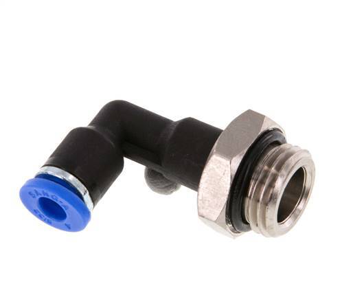 Racor de 4mm x G1/4'' 90deg con rosca macho latón/PA 66 NBR cuerpo largo giratorio [2 piezas]