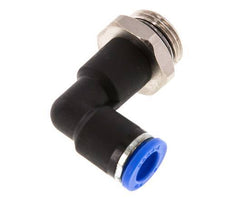 Codo de 90 grados 8mm x G3/8'' con rosca macho latón/PA 66 NBR cuerpo largo giratorio [2 piezas]