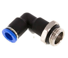 Codo de 90 grados 8mm x G3/8'' con rosca macho latón/PA 66 NBR cuerpo largo giratorio [2 piezas]