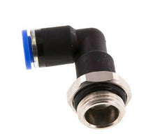 Codo de 90 grados 8mm x G3/8'' con rosca macho latón/PA 66 NBR cuerpo largo giratorio [2 piezas]