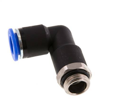 Codo de 90 grados 12mm x G3/8'' con rosca macho latón/PA 66 NBR cuerpo largo giratorio [2 piezas]