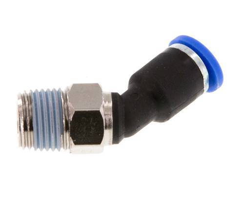 Racor de 4mm x R1/8'' 45deg con rosca macho latón/PA 66 NBR [2 piezas]