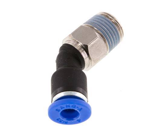 Racor de 4mm x R1/8'' 45deg con rosca macho latón/PA 66 NBR [2 piezas]