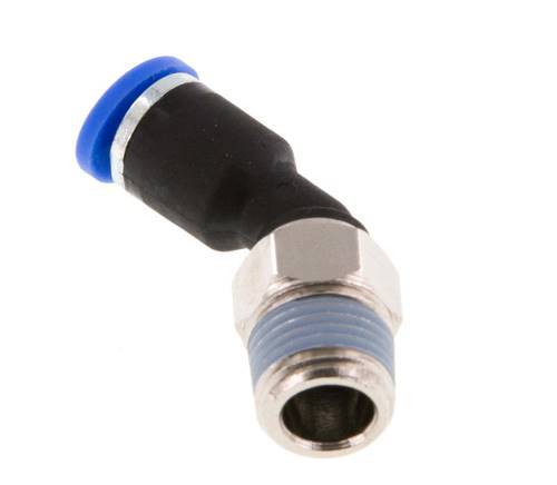 Racor de 4mm x R1/8'' 45deg con rosca macho latón/PA 66 NBR [2 piezas]