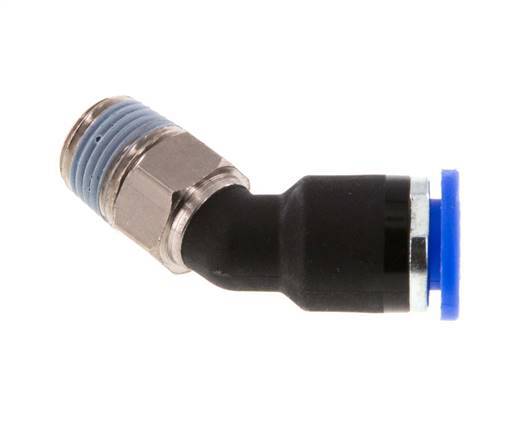 Racor de 6mm x R1/8'' 45deg con rosca macho latón/PA 66 NBR [2 piezas]