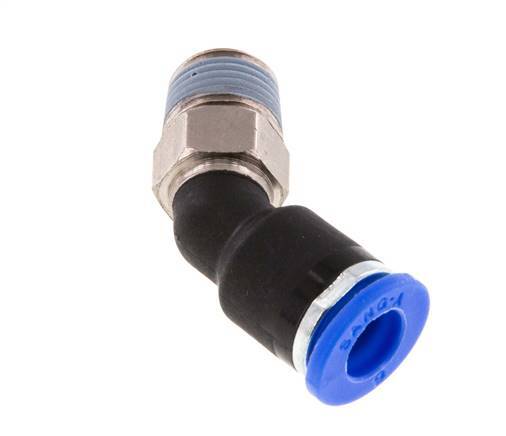 Racor de 6mm x R1/8'' 45deg con rosca macho latón/PA 66 NBR [2 piezas]