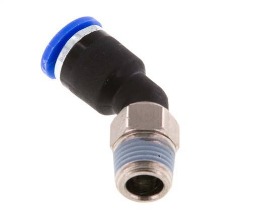 Racor de 6mm x R1/8'' 45deg con rosca macho latón/PA 66 NBR [2 piezas]