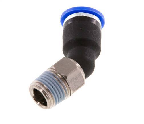 Racor de 6mm x R1/8'' 45deg con rosca macho latón/PA 66 NBR [2 piezas]